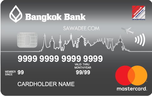 บัตรเครดิตแพลทินัม สวัสดี ธนาคารกรุงเทพ
